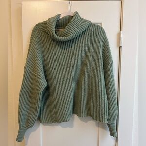 Green Copped Turtleneck